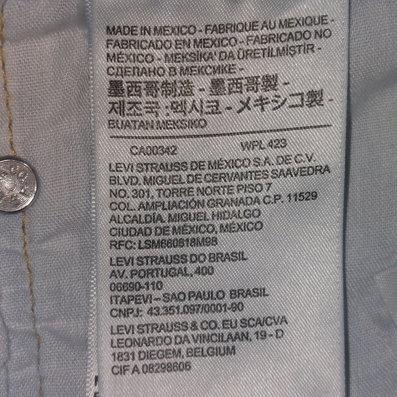 Levi's Premium Women's 501® Original Fit High Rise Cutoff Denim Shorts Light EUC - Picture 12 of 14